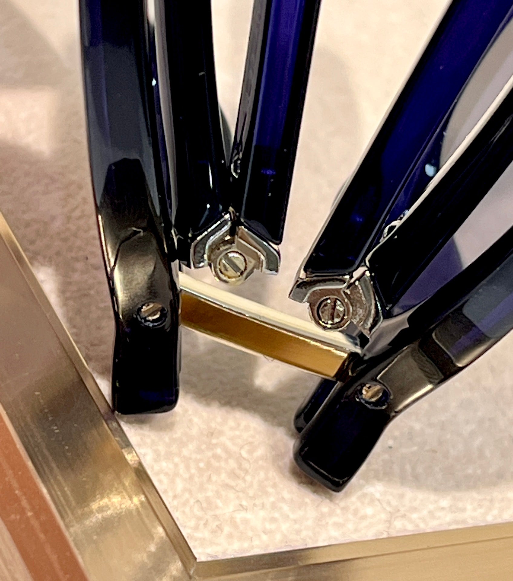 Foldable Ff Diamonds Cat-Eye Sunglasses 548844 In Acetate