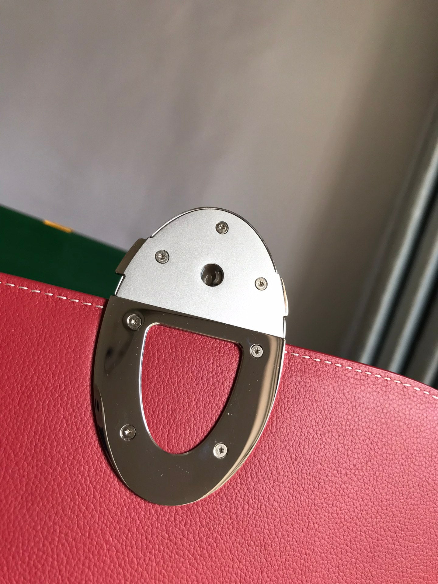 233 BAG 25 IN CLASSIC RED CALFSKIN AND GOYARDINE CANVAS