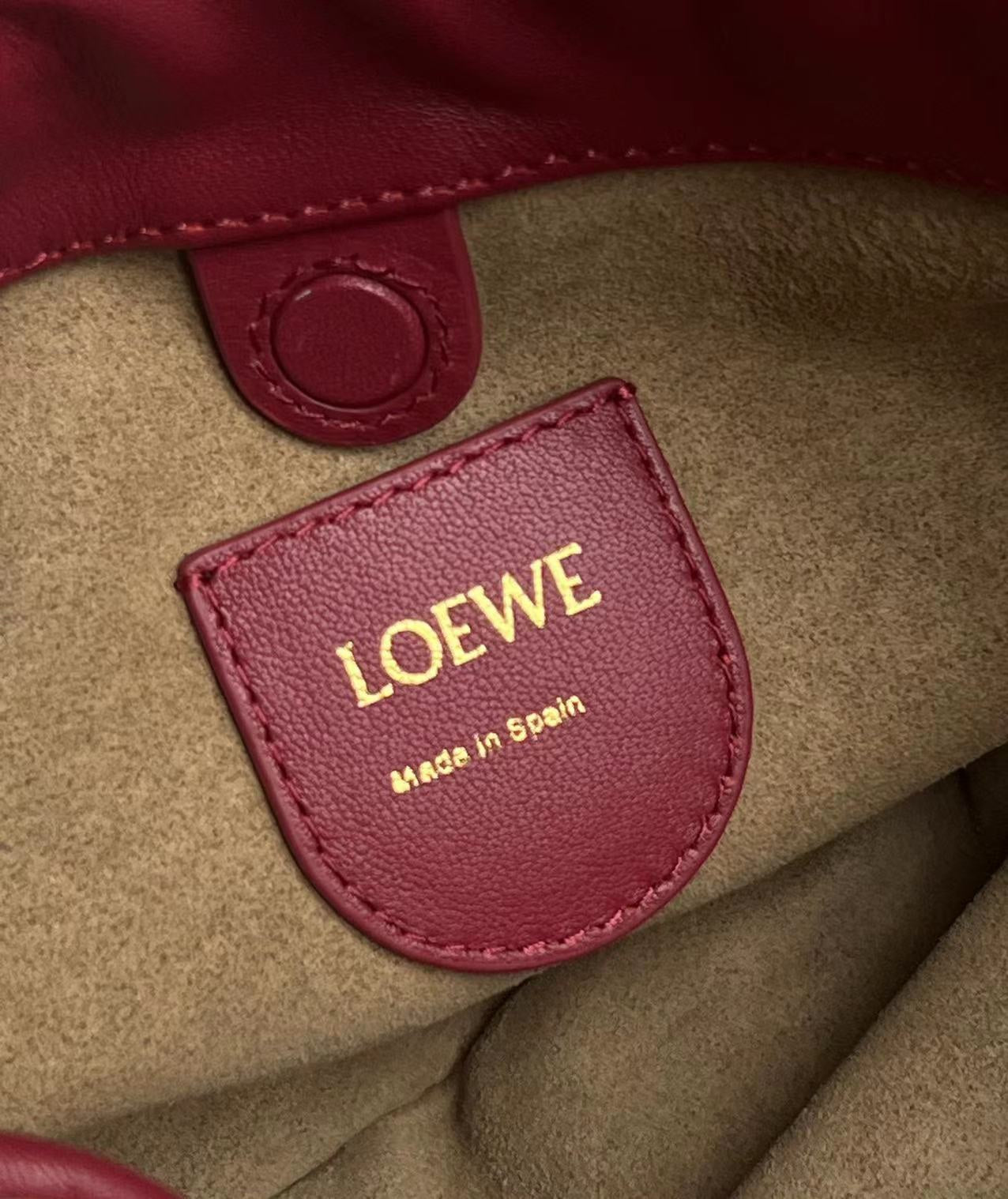 Loew Puzzle Fold Tote Iblack Shiny Calfskin