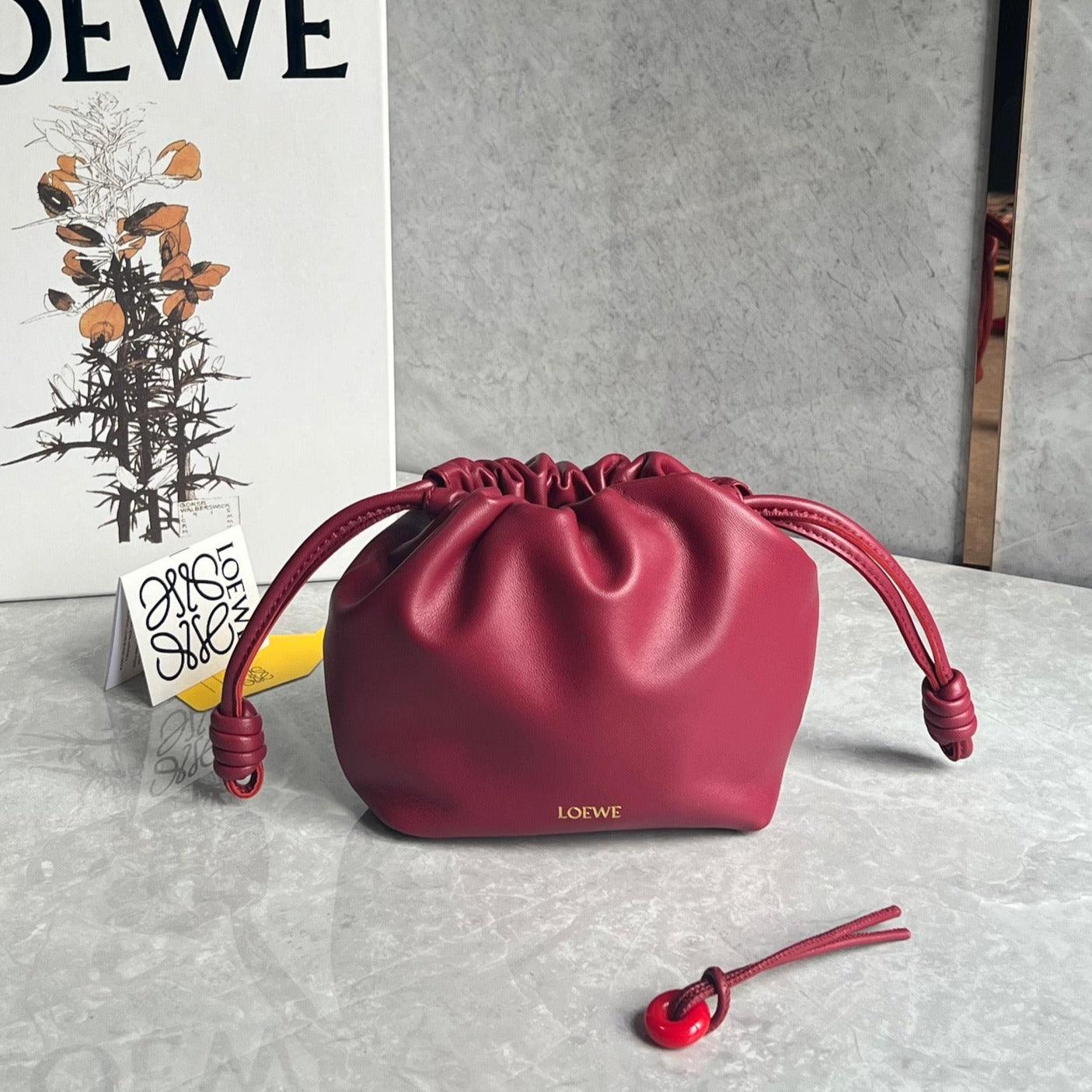 Loew Puzzle Fold Tote Iblack Shiny Calfskin