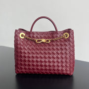 Bv Medium Andiamo 32 Burgundy Lambskin
