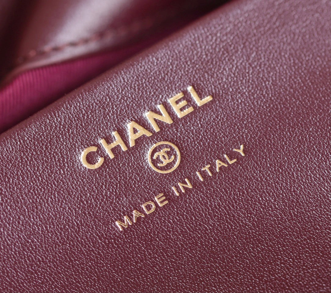 CC Large Tote 39 Light Beige Canvas Pearl Logo