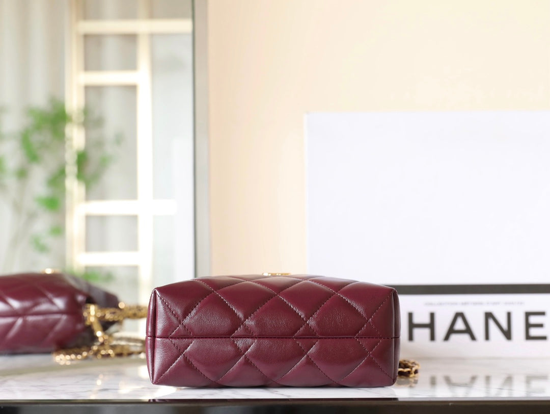 CC Large Tote 39 Light Beige Canvas Pearl Logo