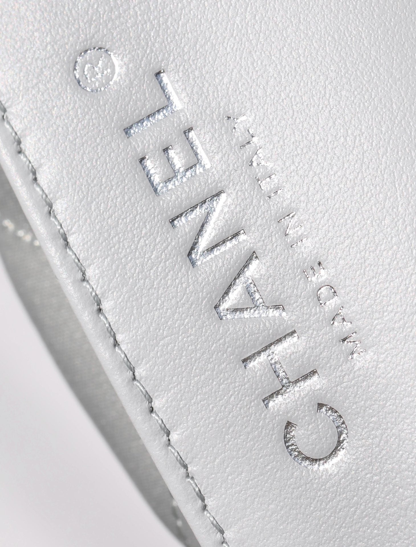 CC Large Tote 39 Light Beige Canvas Pearl Logo