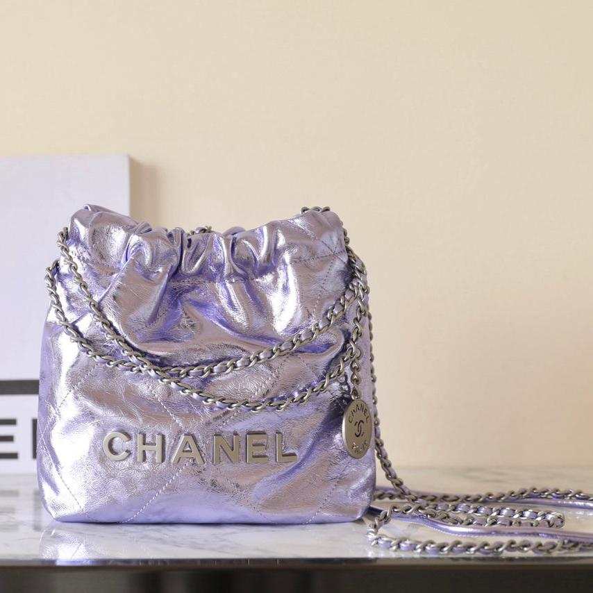 CC Large Tote 39 Light Beige Canvas Pearl Logo