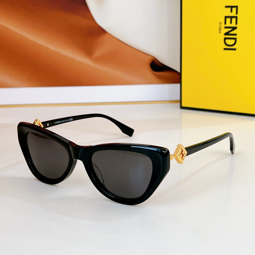 Ff Diamonds Cat-Eye Frame Sunglasses Fe40149F In Acetate