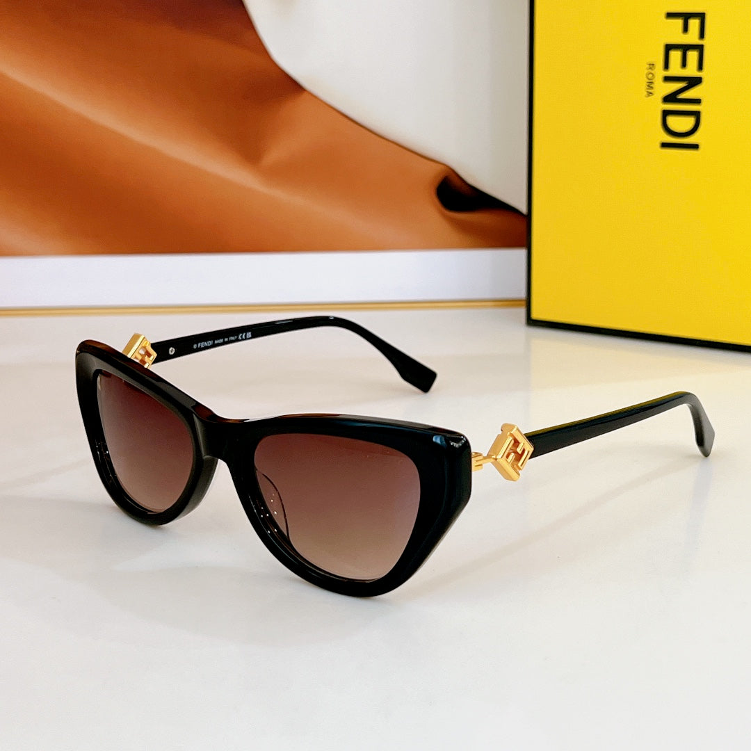 Ff Diamonds Cat-Eye Frame Sunglasses Fe40149F In Acetate