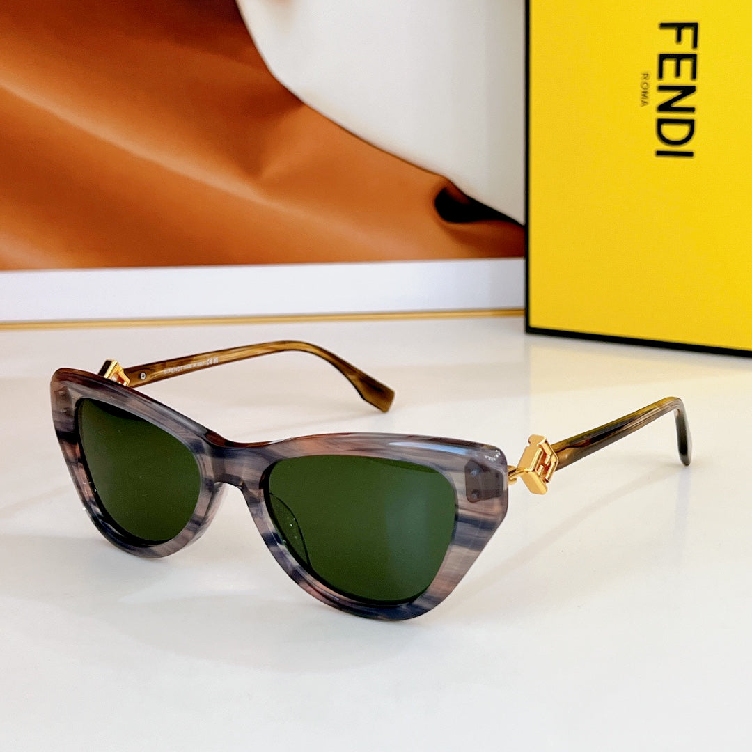 Ff Diamonds Cat-Eye Frame Sunglasses Fe40149F In Acetate