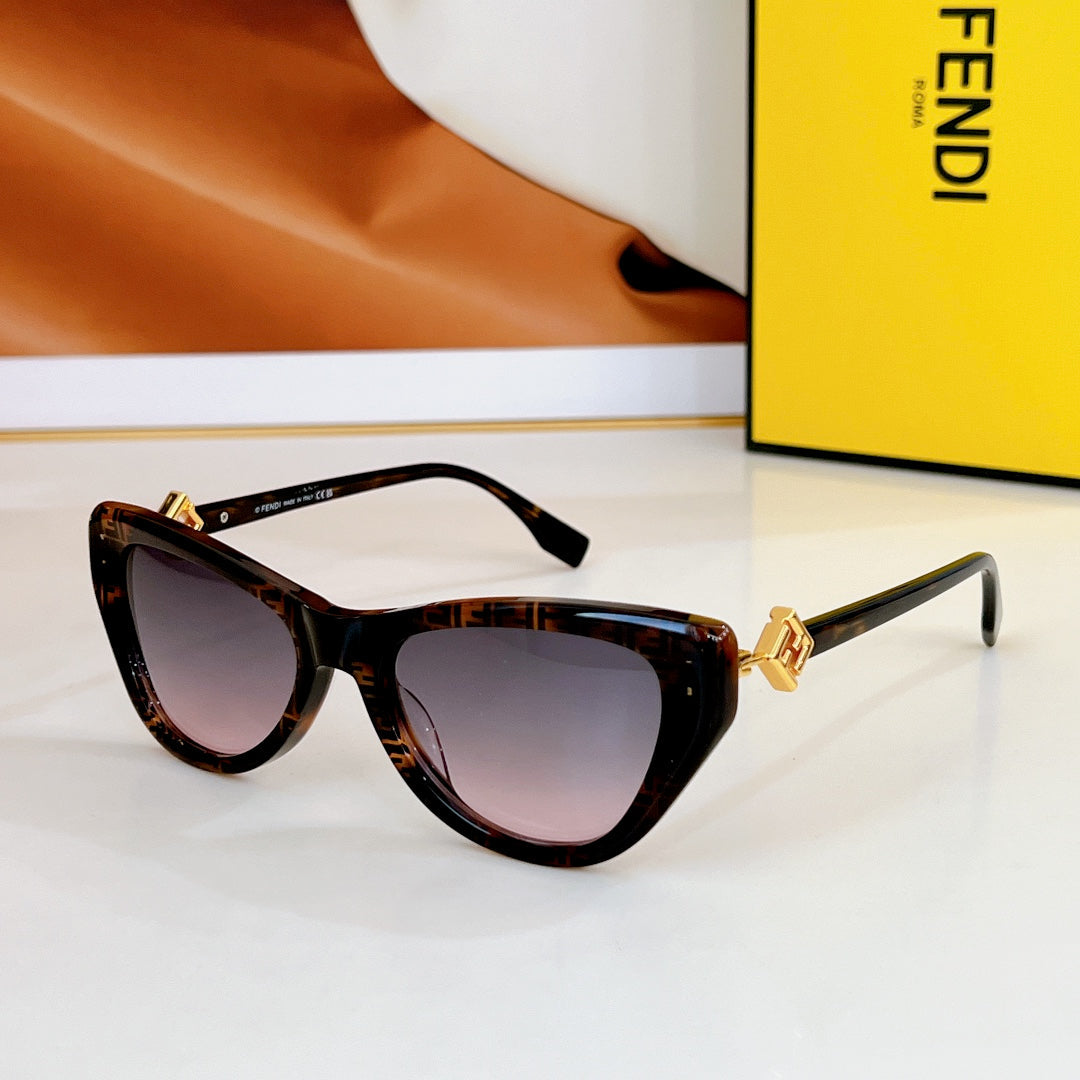 Ff Diamonds Cat-Eye Frame Sunglasses Fe40149F In Acetate
