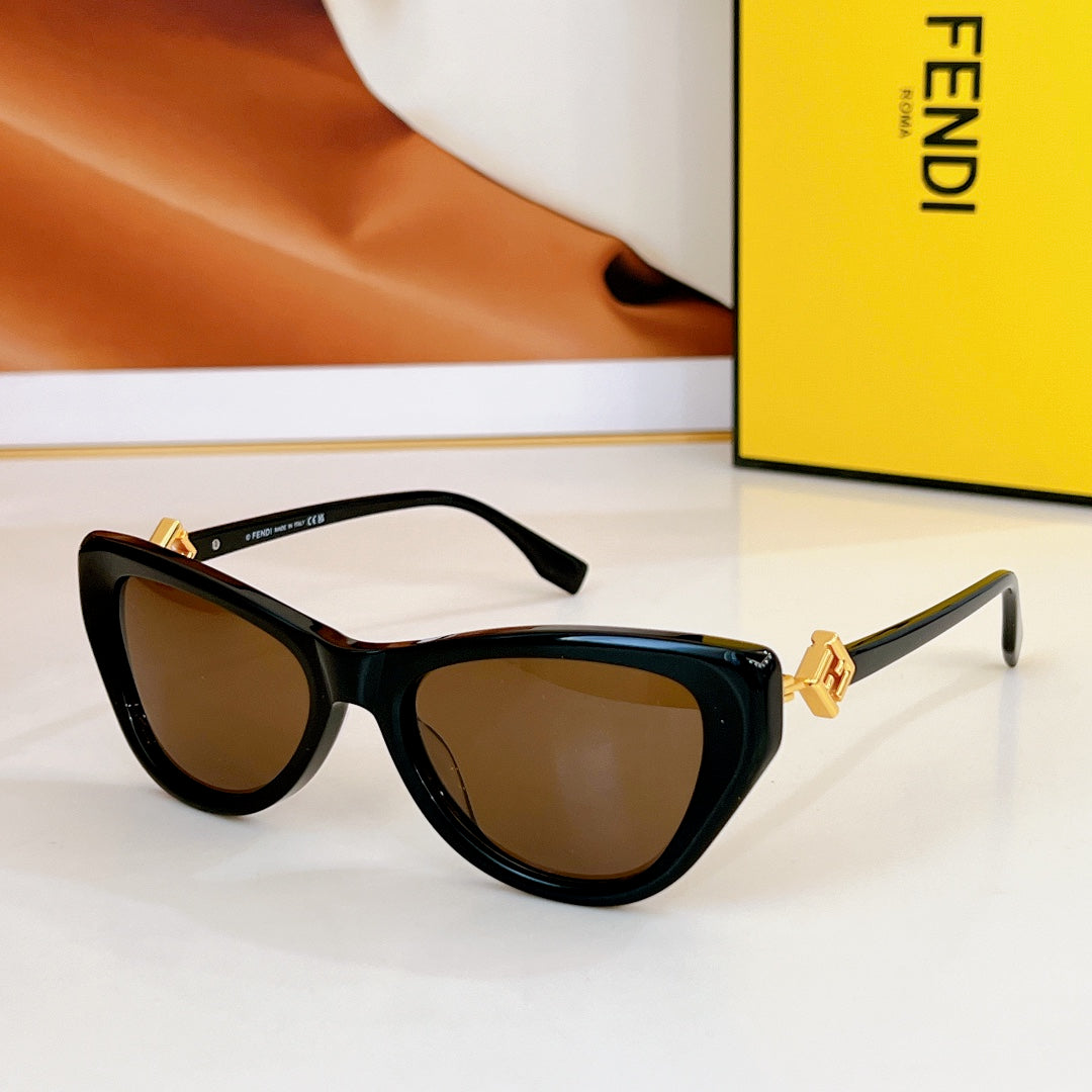 Ff Diamonds Cat-Eye Frame Sunglasses Fe40149F In Acetate