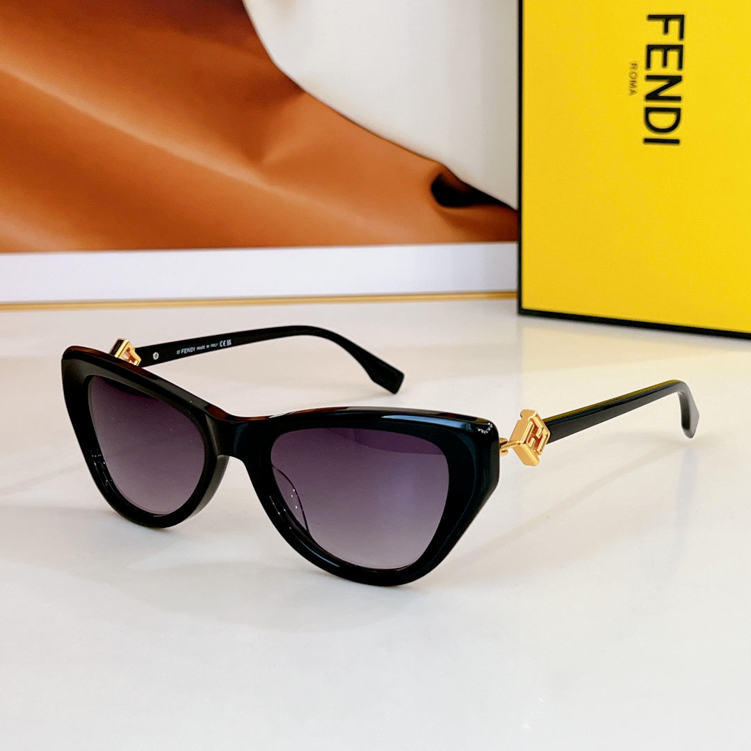 Ff Diamonds Cat-Eye Frame Sunglasses Fe40149F In Acetate