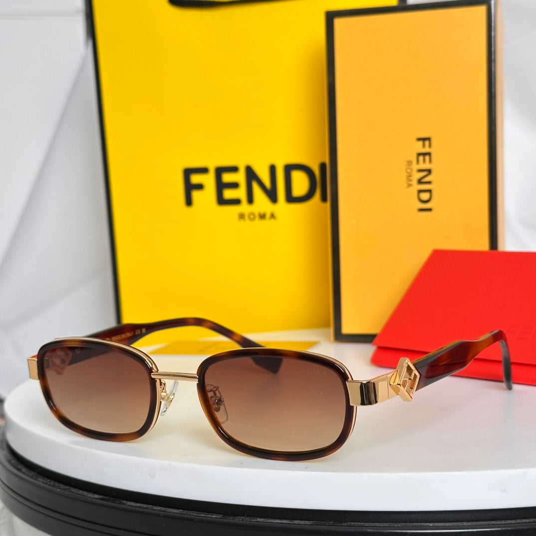 Selleria Rectangular Frame Sunglasses Fd8131 In Acetate