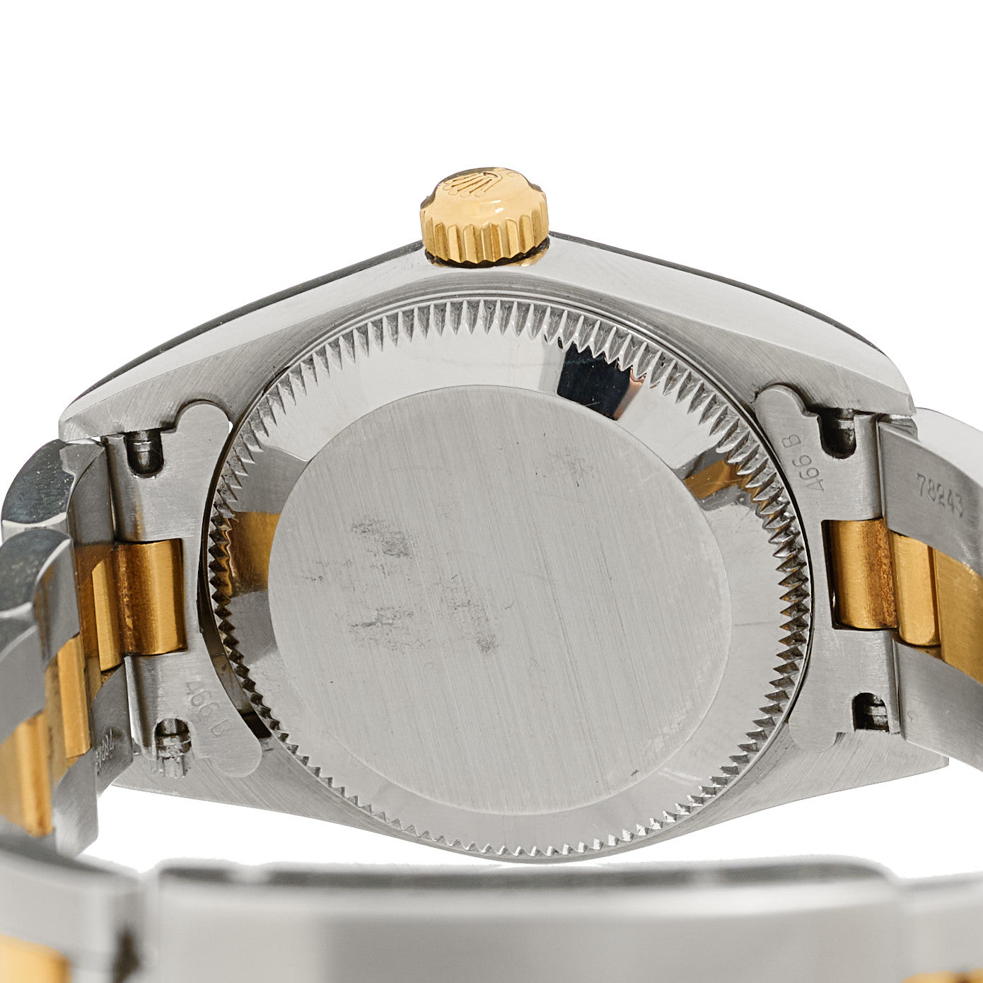 Stainless Steel 18K Yellow Gold 24mm Oyster Perpetual Watch Grey