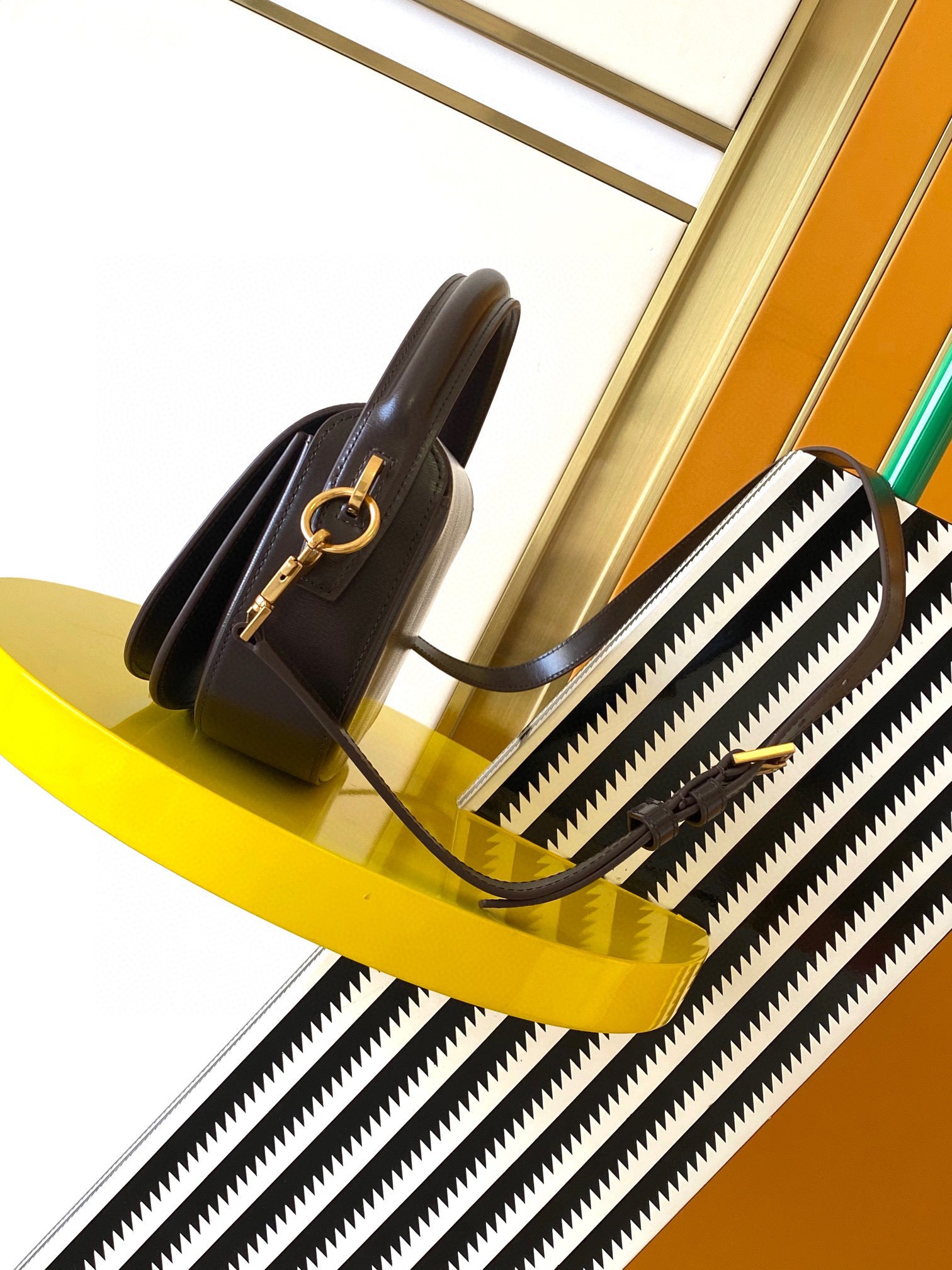 YSL voltaire in box leather