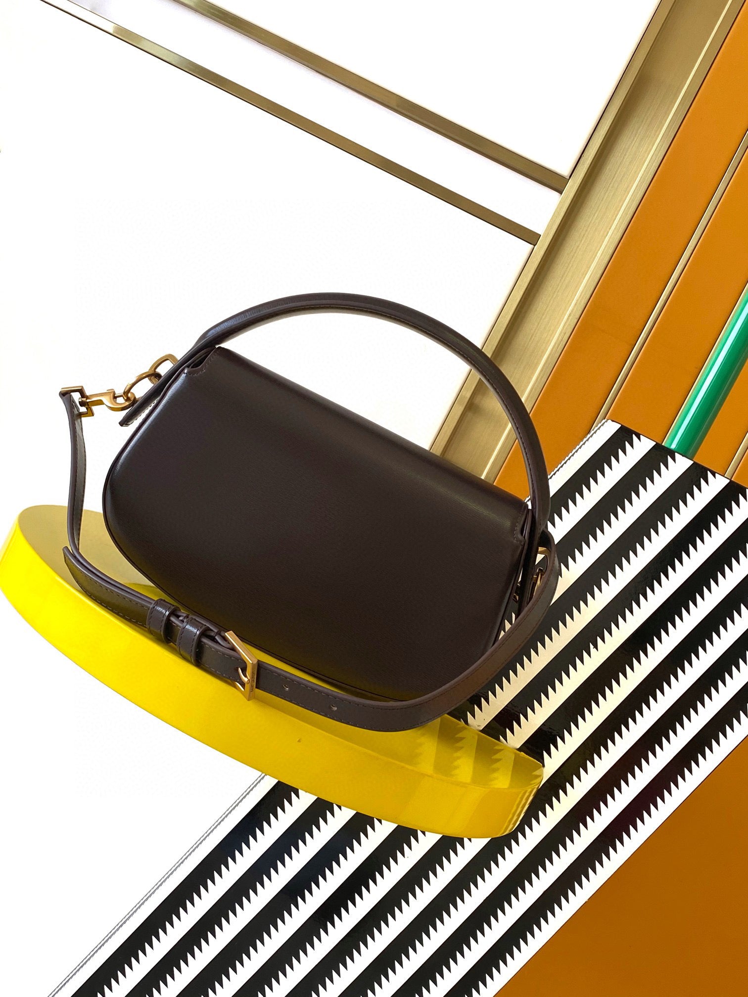 YSL voltaire in box leather