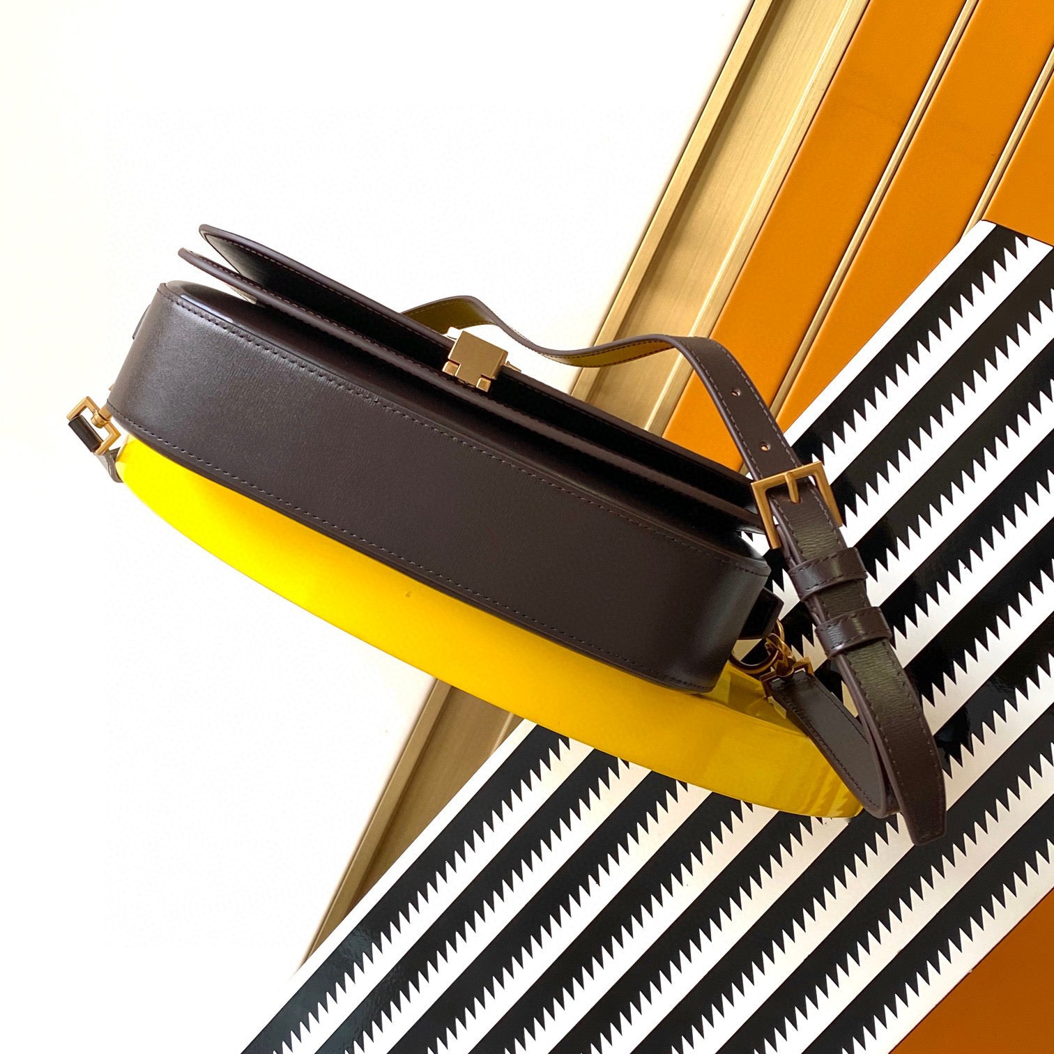 YSL voltaire in box leather