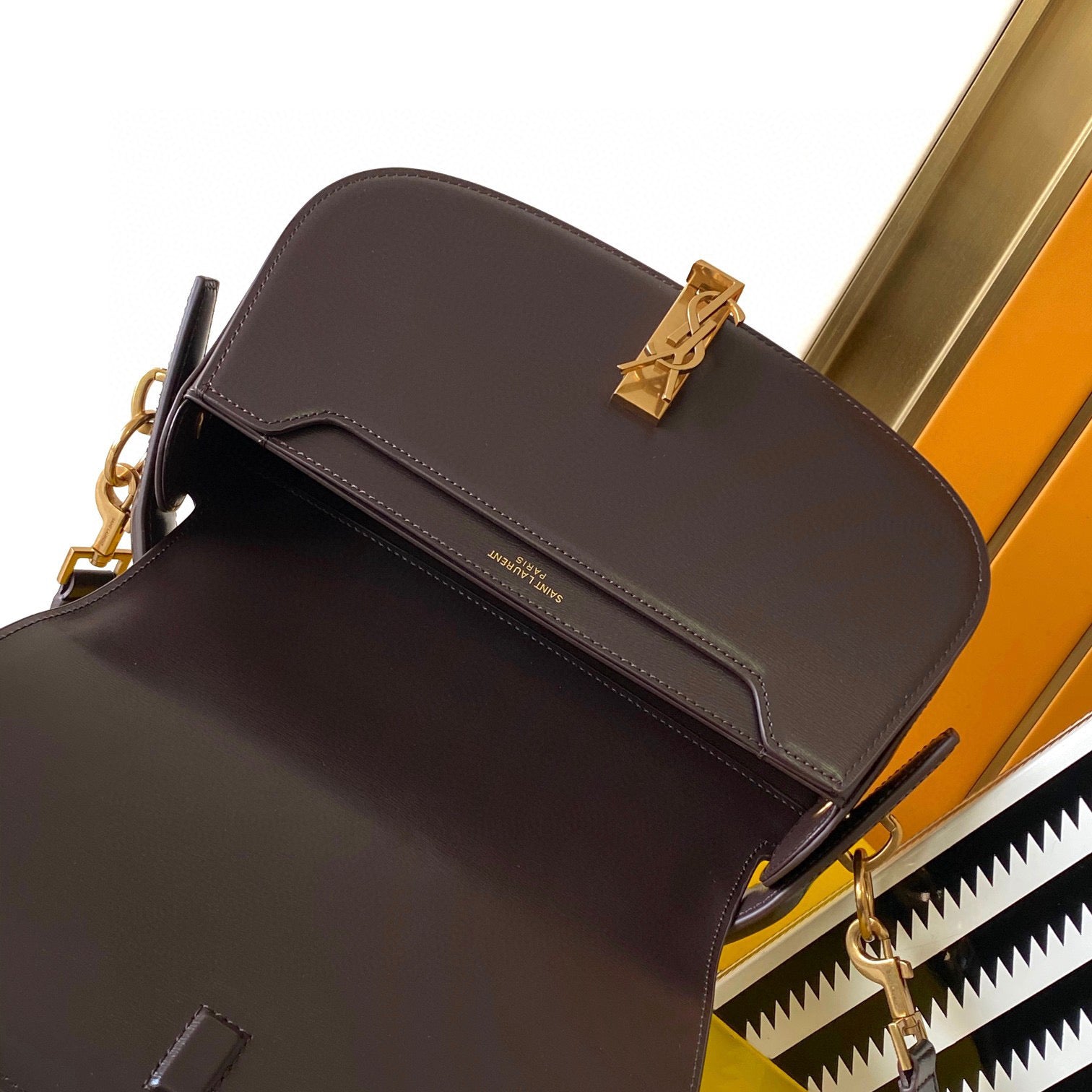 YSL voltaire in box leather