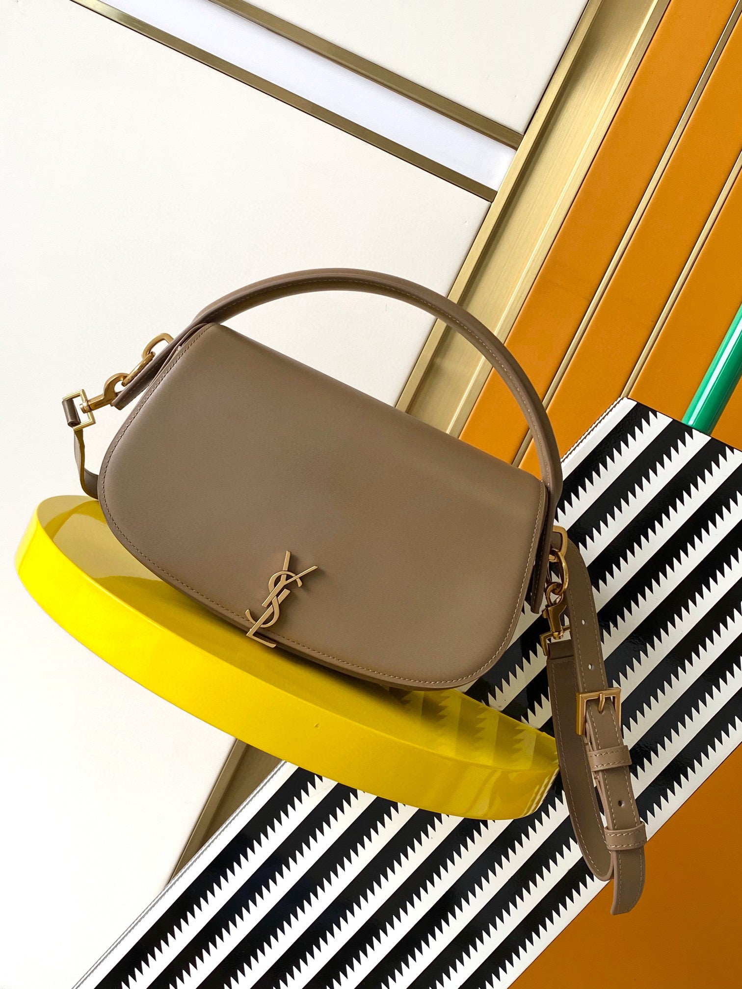 YSL voltaire in box leather