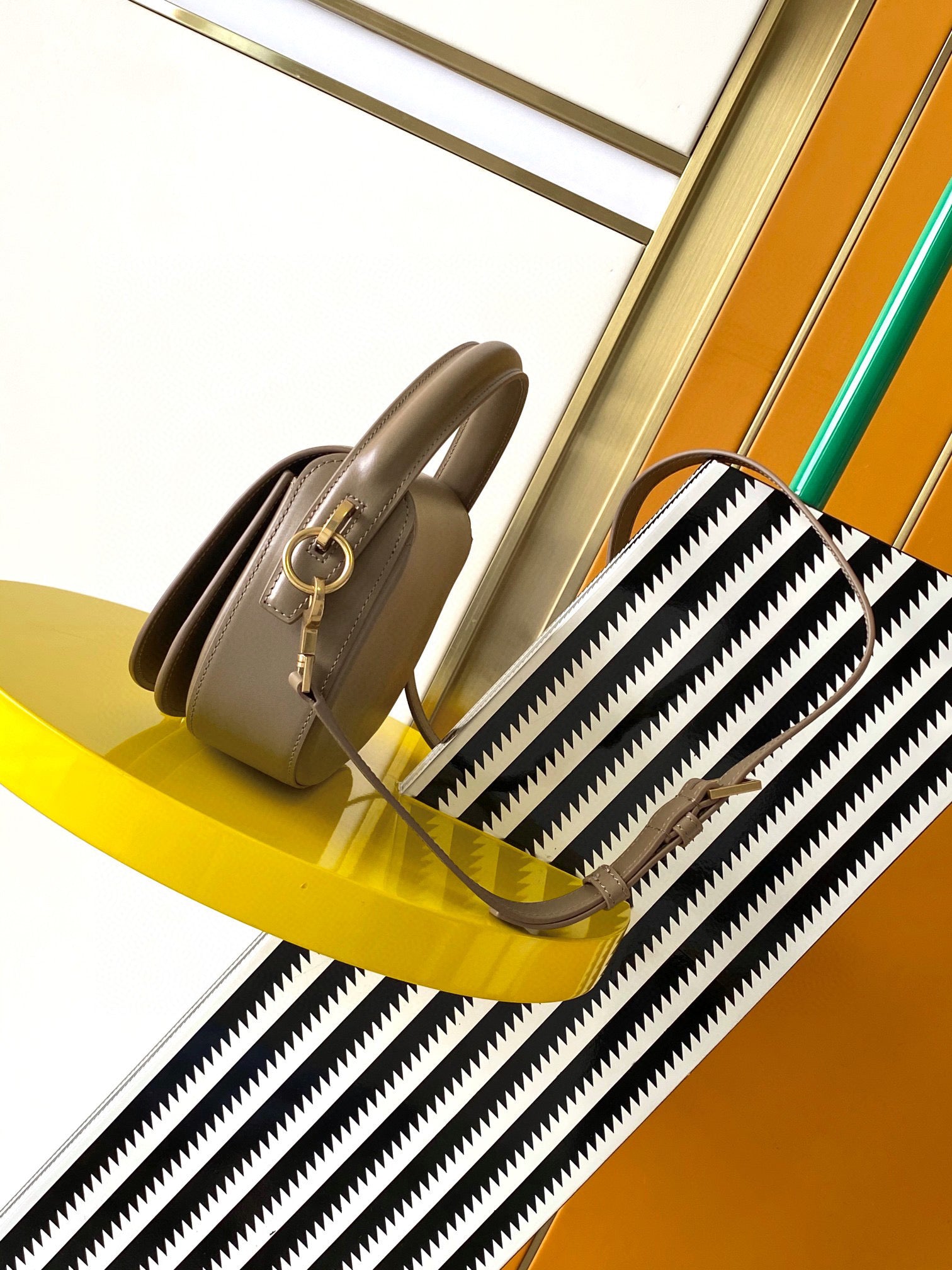 YSL voltaire in box leather