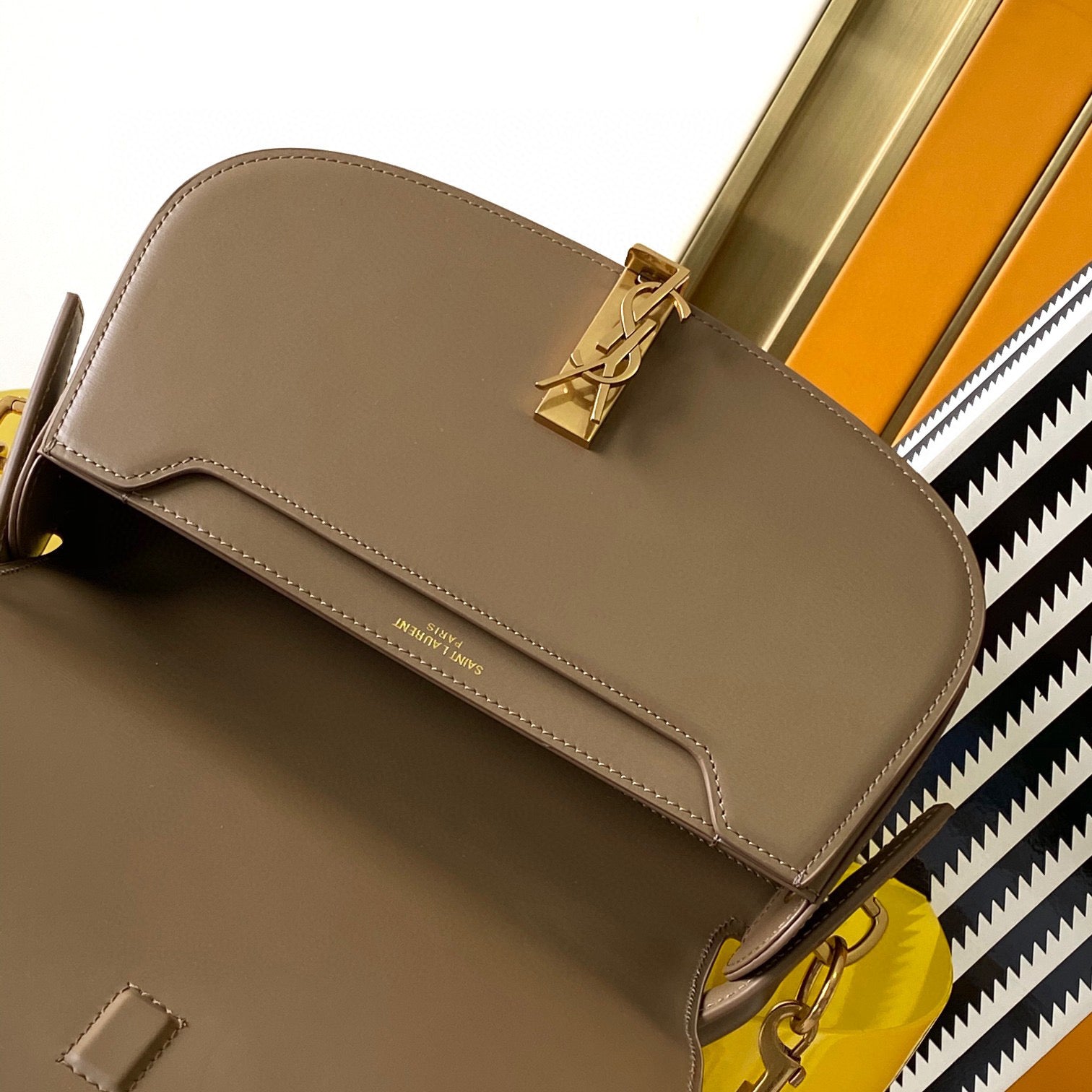 YSL voltaire in box leather