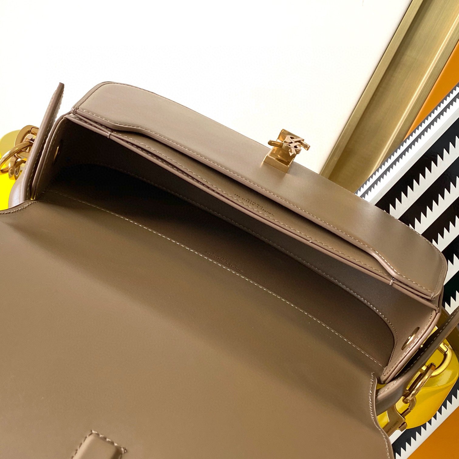 YSL voltaire in box leather