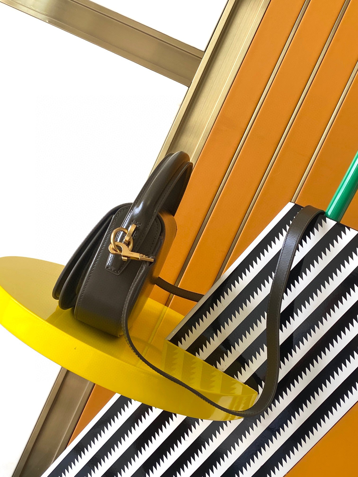 YSL voltaire in box leather