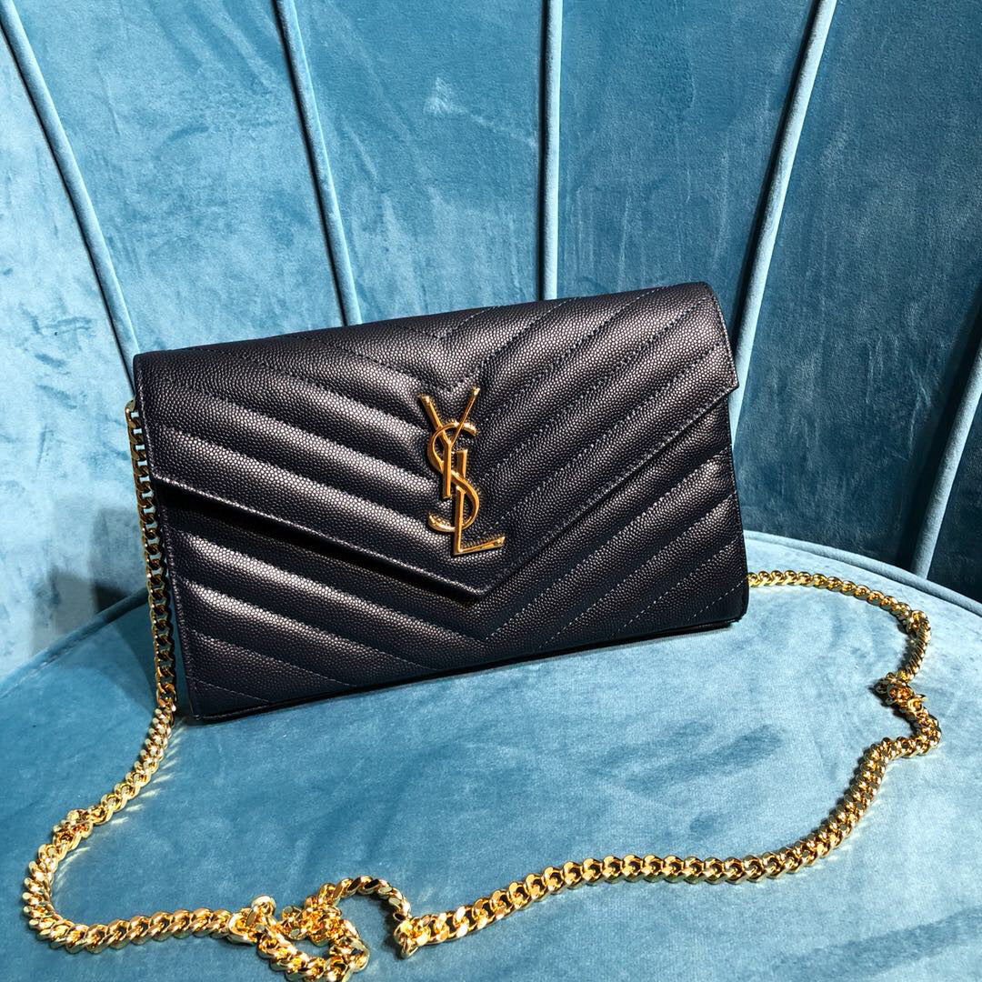 YSL CASSANDRE MATELASSÉ CHAIN WALLET