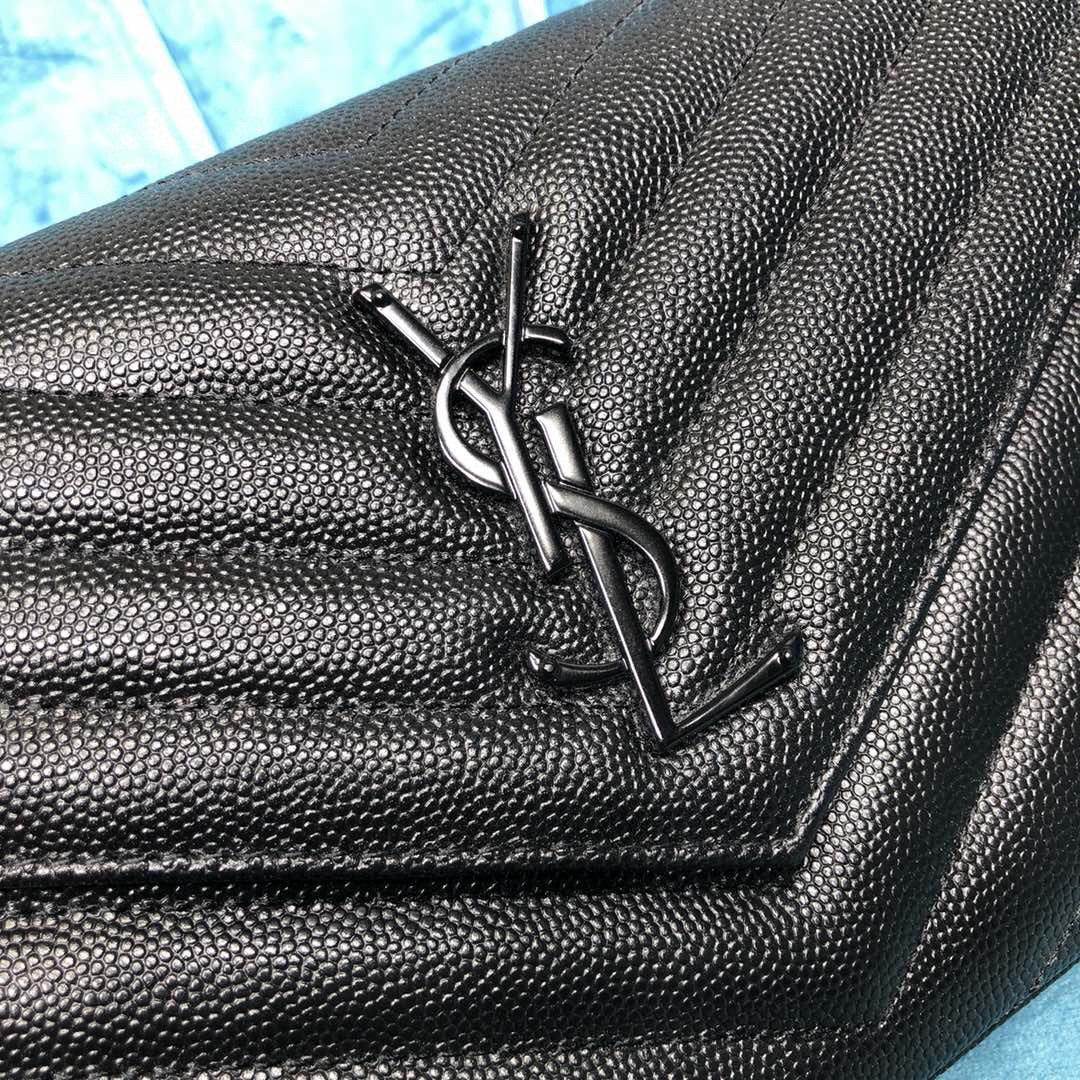 YSL CASSANDRE MATELASSÉ CHAIN WALLET