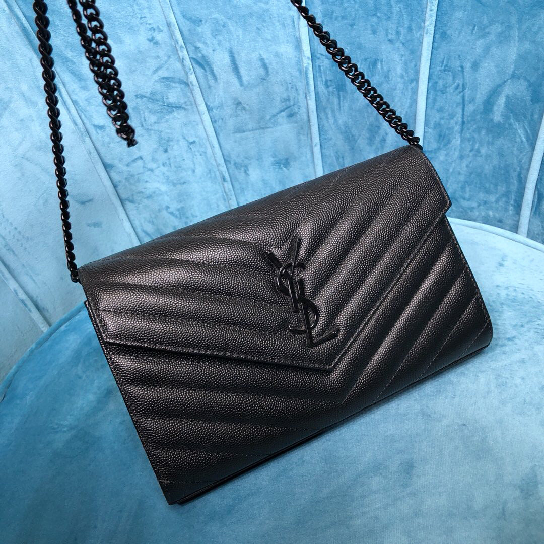 YSL CASSANDRE MATELASSÉ CHAIN WALLET