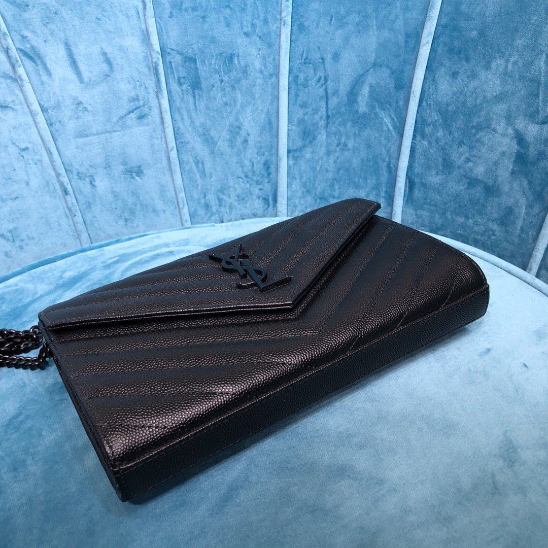 YSL CASSANDRE MATELASSÉ CHAIN WALLET