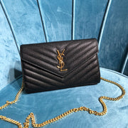 YSL CASSANDRE MATELASSÉ CHAIN WALLET