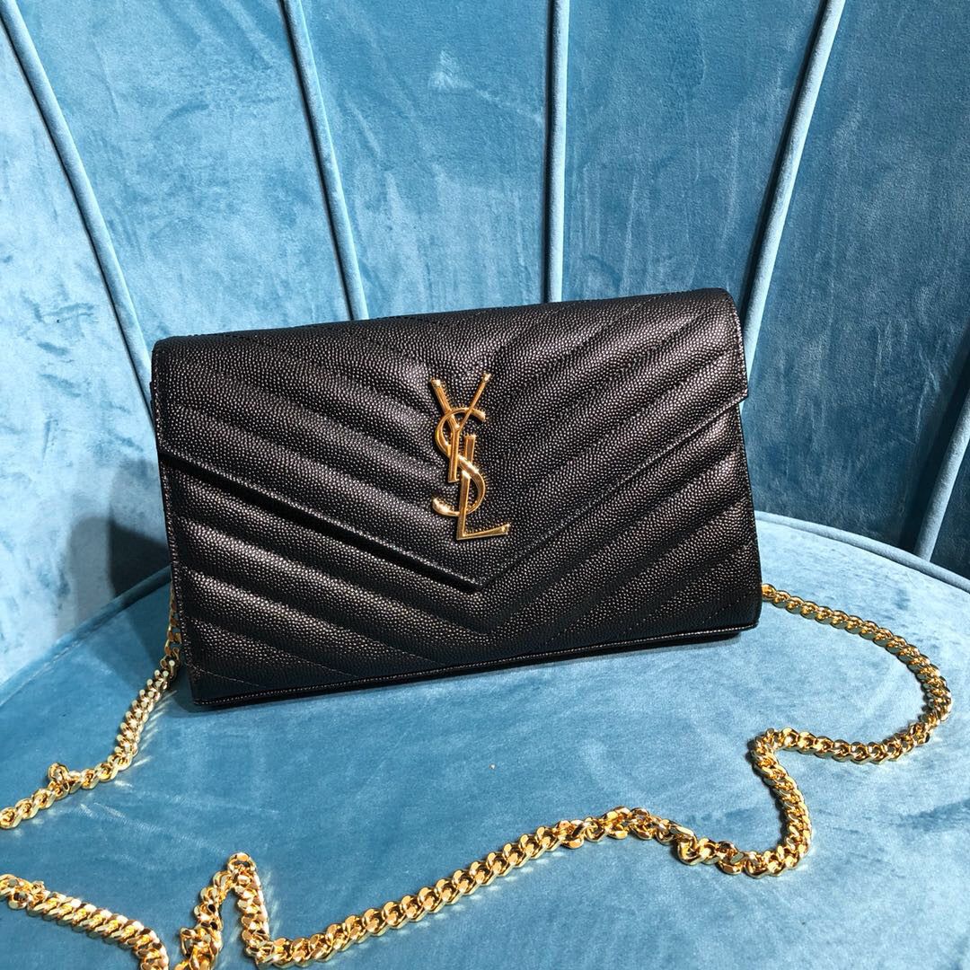 YSL CASSANDRE MATELASSÉ CHAIN WALLET