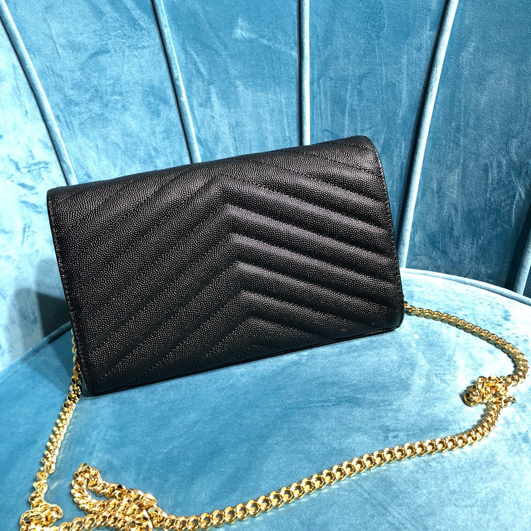 YSL CASSANDRE MATELASSÉ CHAIN WALLET