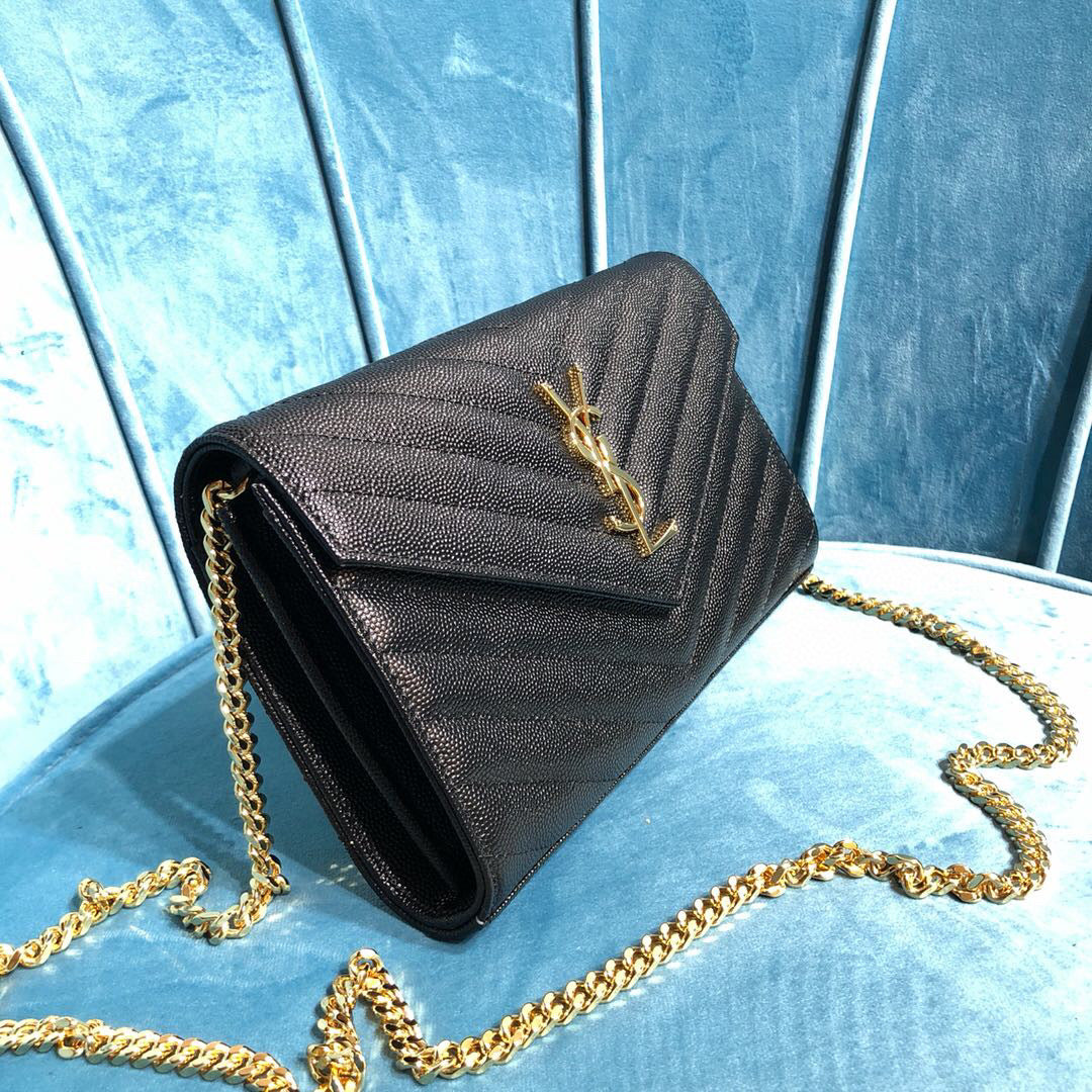 YSL CASSANDRE MATELASSÉ CHAIN WALLET