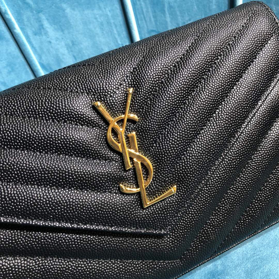 YSL CASSANDRE MATELASSÉ CHAIN WALLET