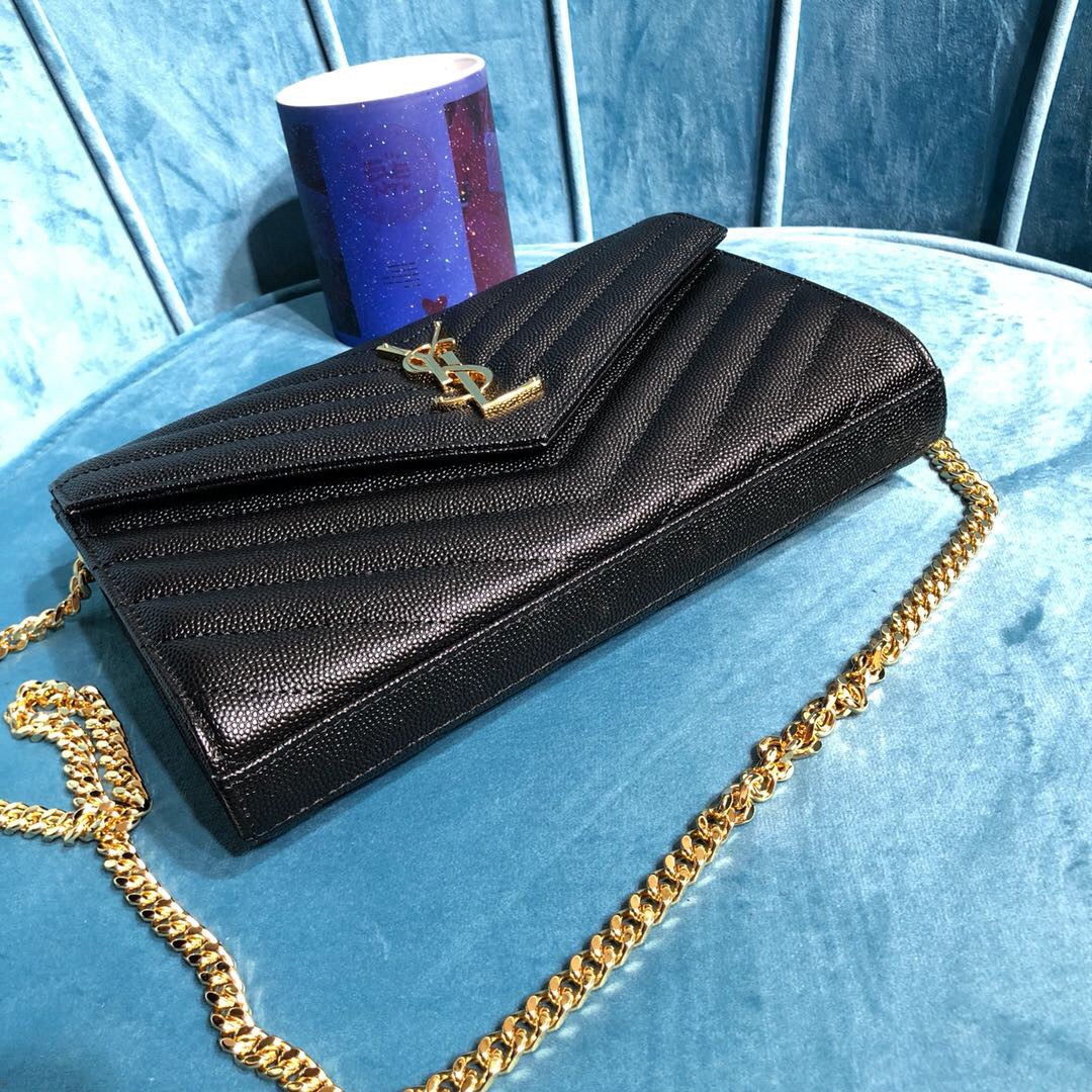 YSL CASSANDRE MATELASSÉ CHAIN WALLET