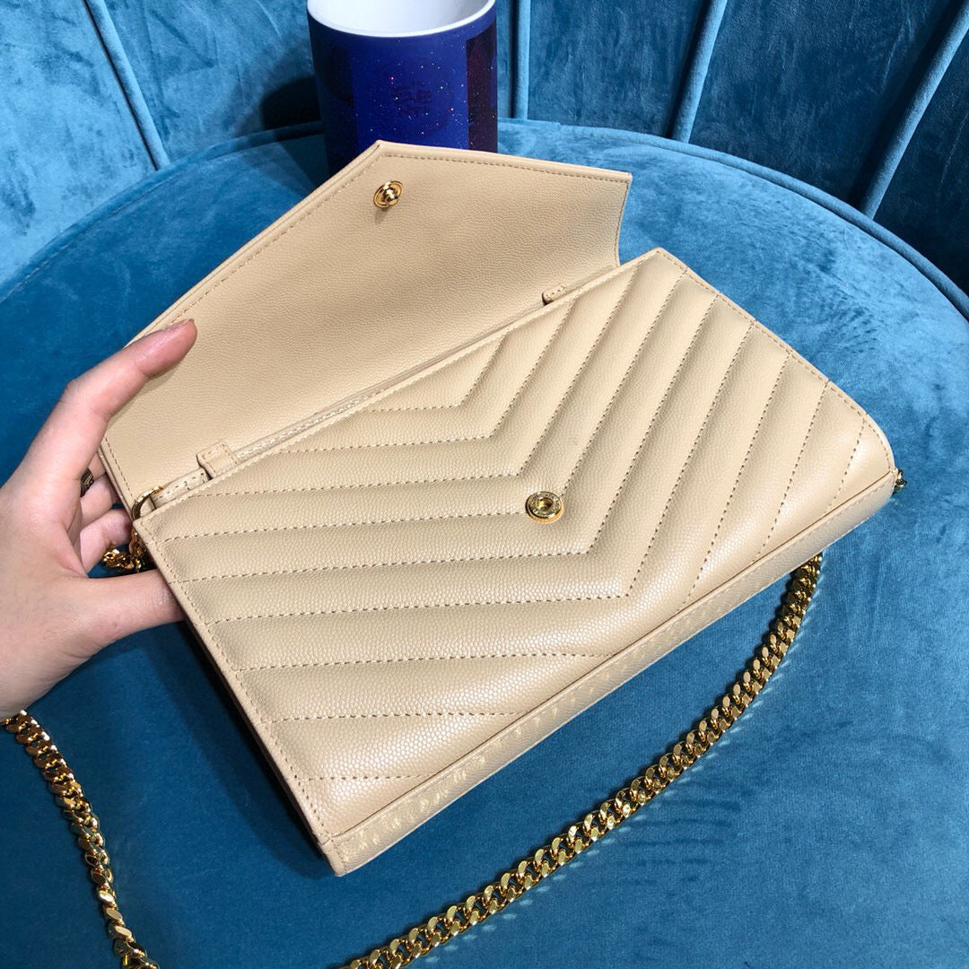 YSL CASSANDRE MATELASSÉ CHAIN WALLET