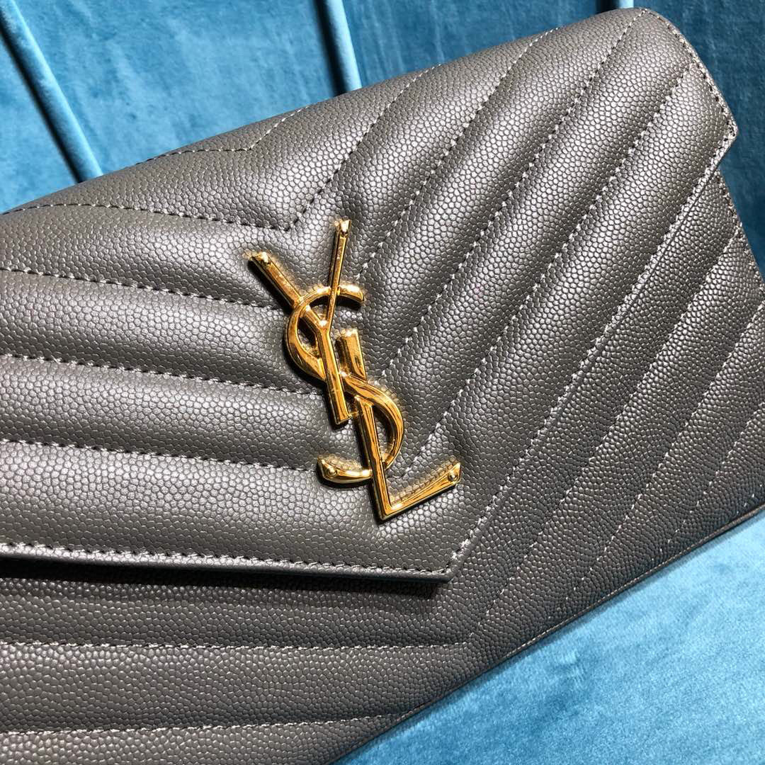 YSL CASSANDRE MATELASSÉ CHAIN WALLET