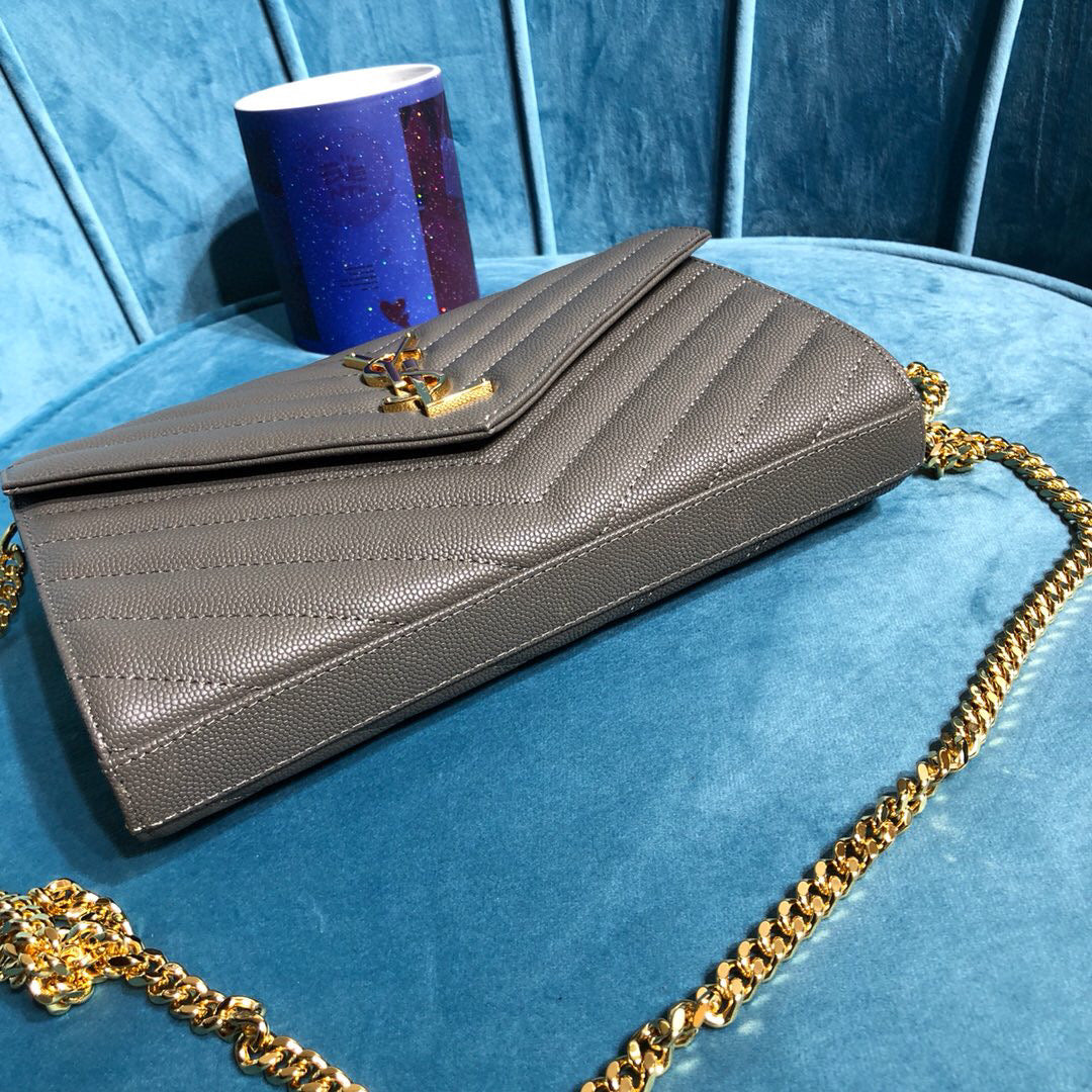 YSL CASSANDRE MATELASSÉ CHAIN WALLET