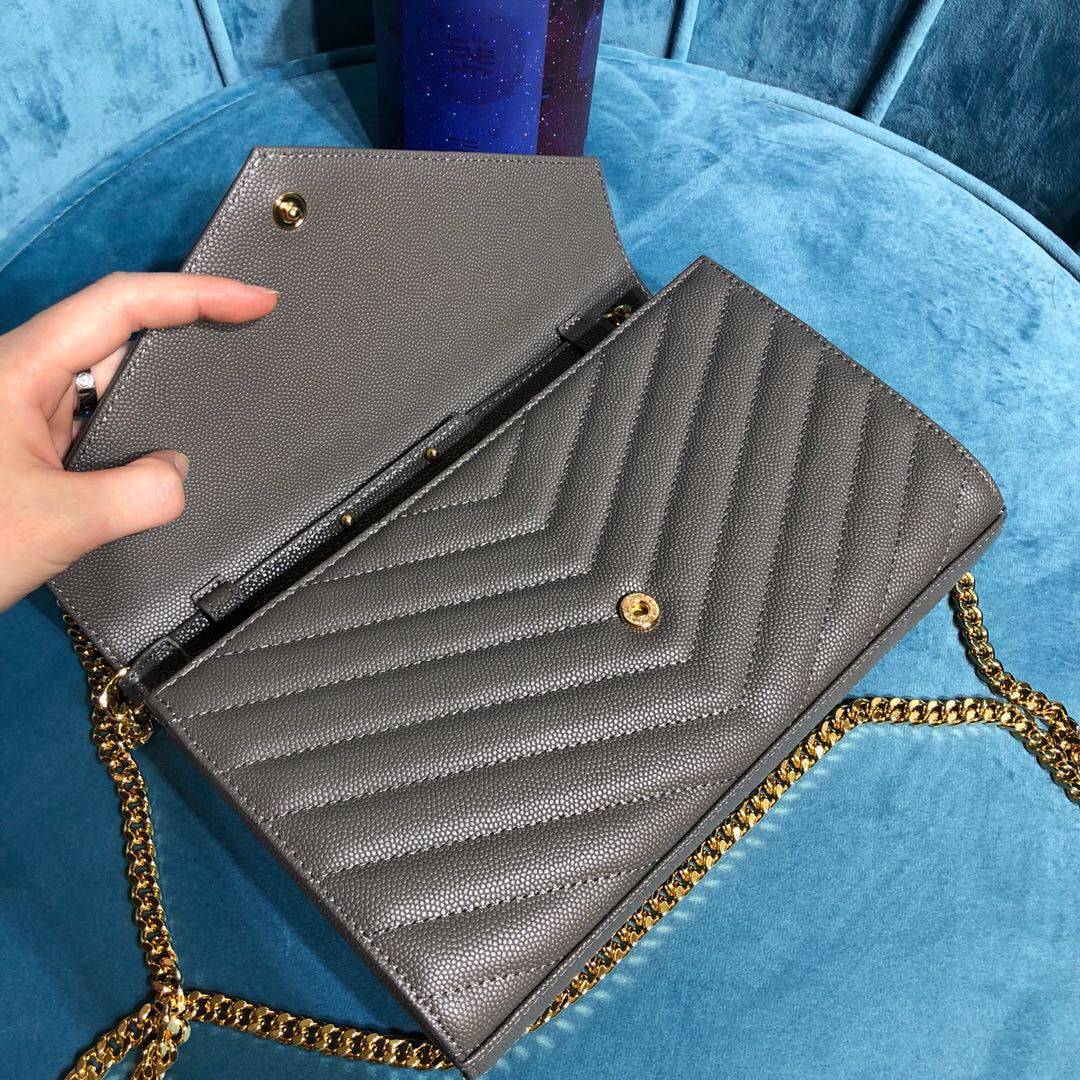 YSL CASSANDRE MATELASSÉ CHAIN WALLET
