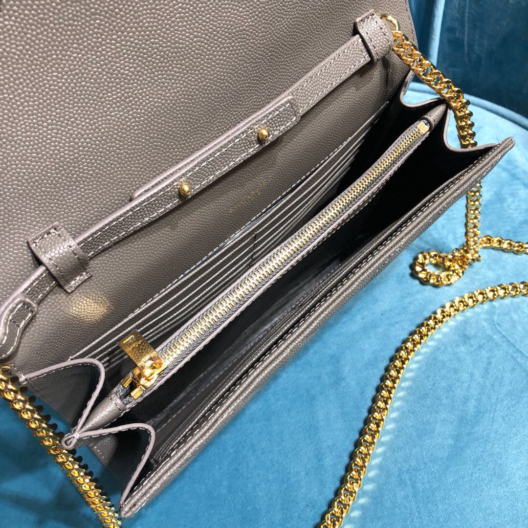 YSL CASSANDRE MATELASSÉ CHAIN WALLET