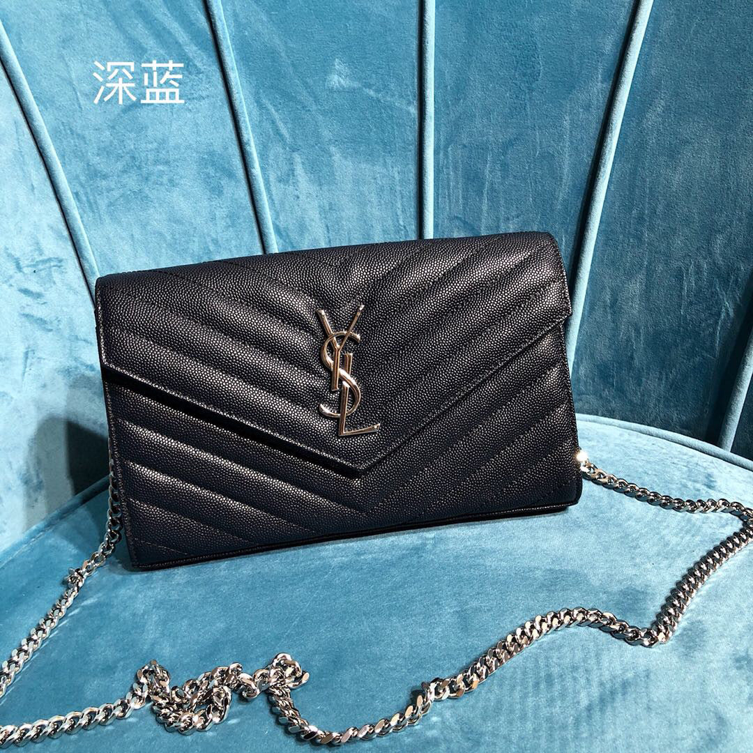 YSL CASSANDRE MATELASSÉ CHAIN WALLET