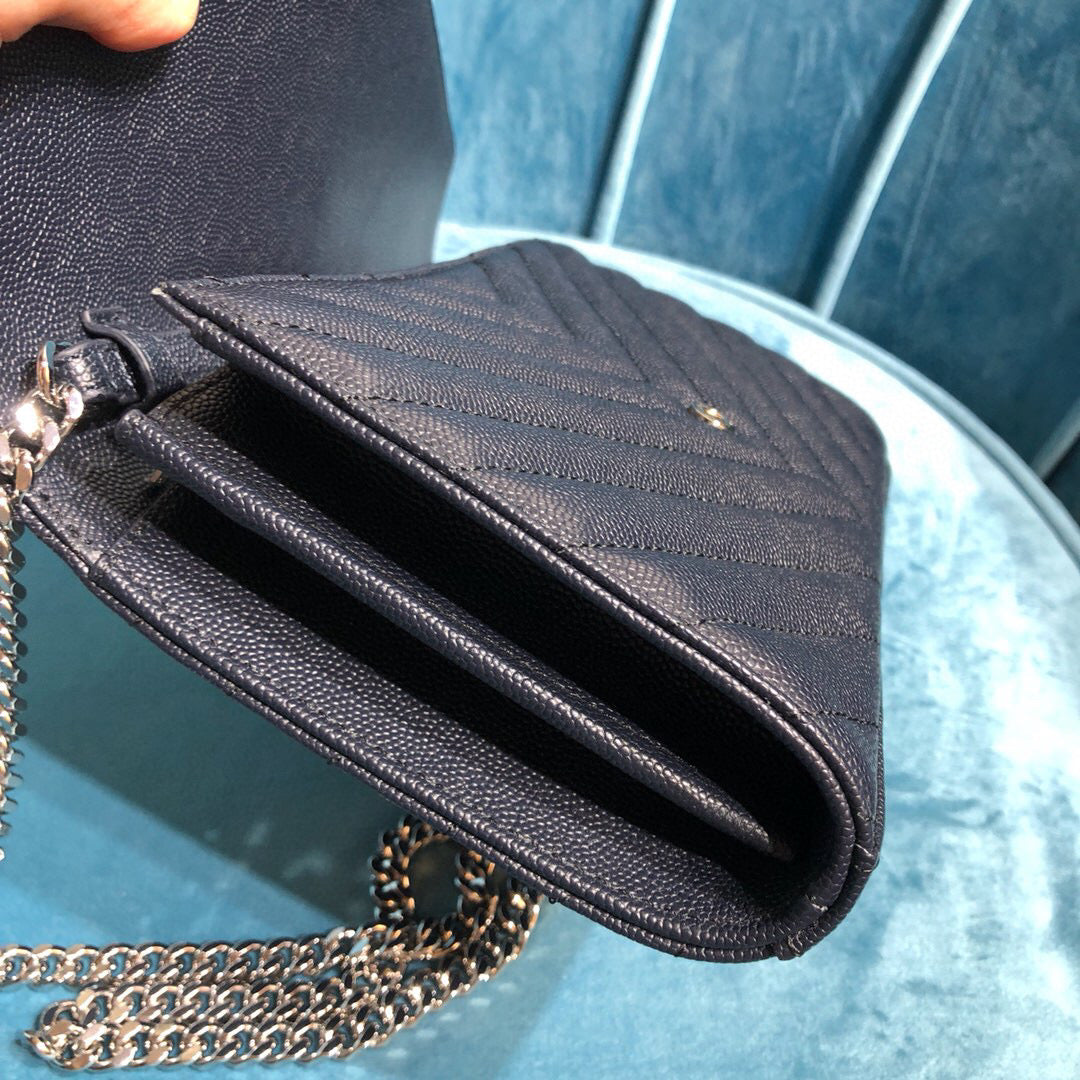YSL CASSANDRE MATELASSÉ CHAIN WALLET