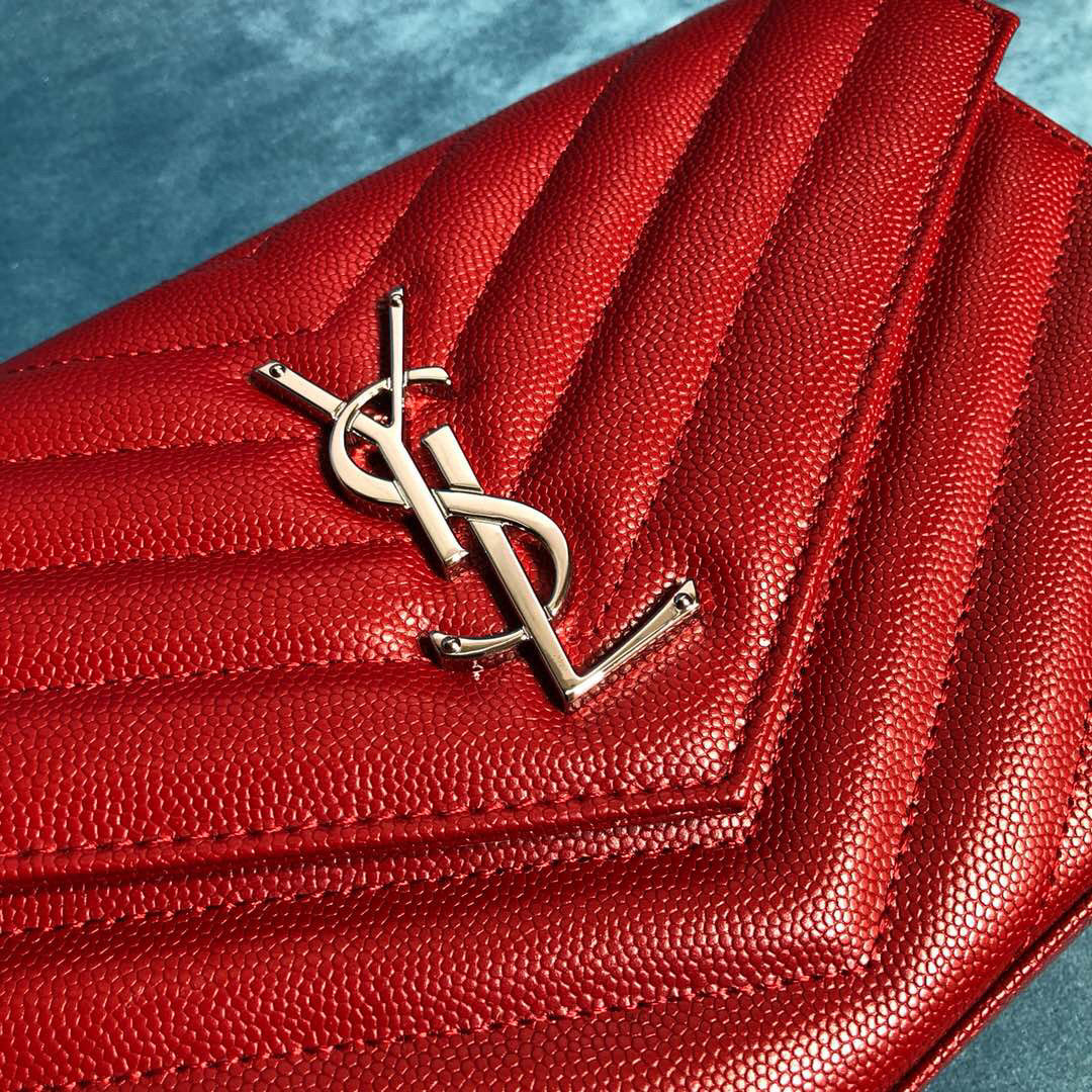 YSL CASSANDRE MATELASSÉ CHAIN WALLET