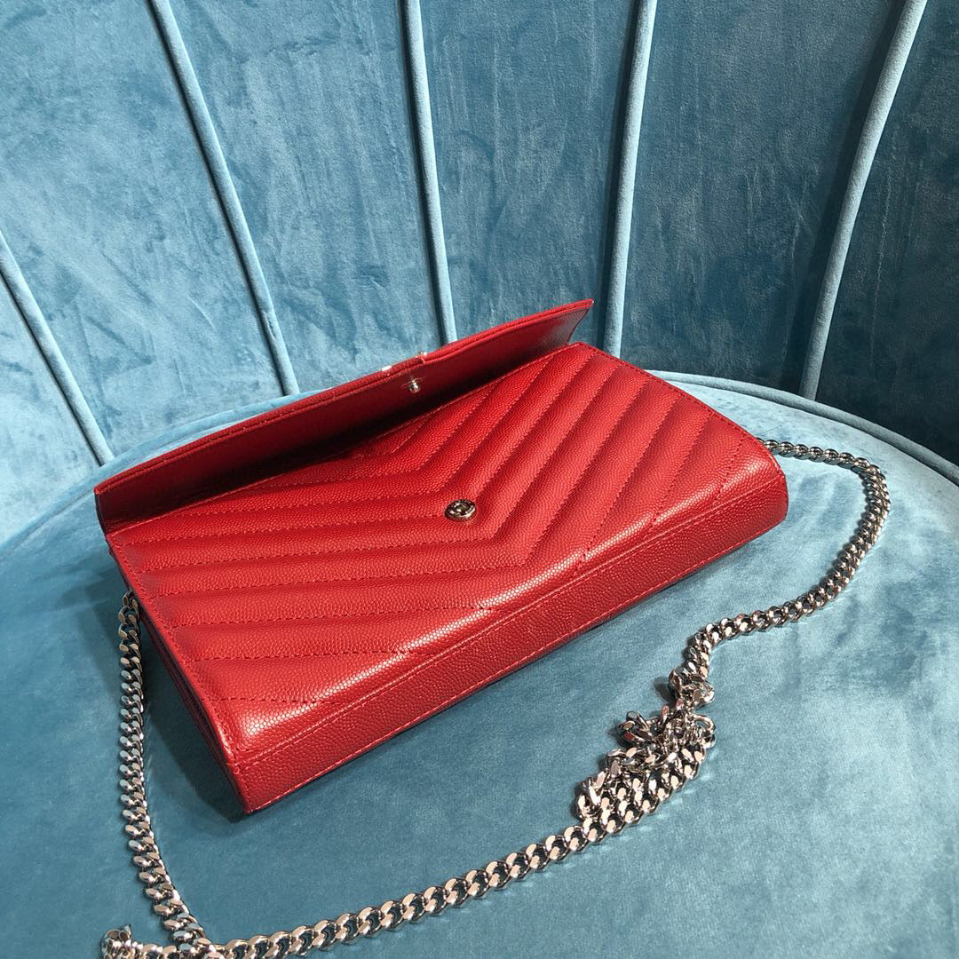 YSL CASSANDRE MATELASSÉ CHAIN WALLET