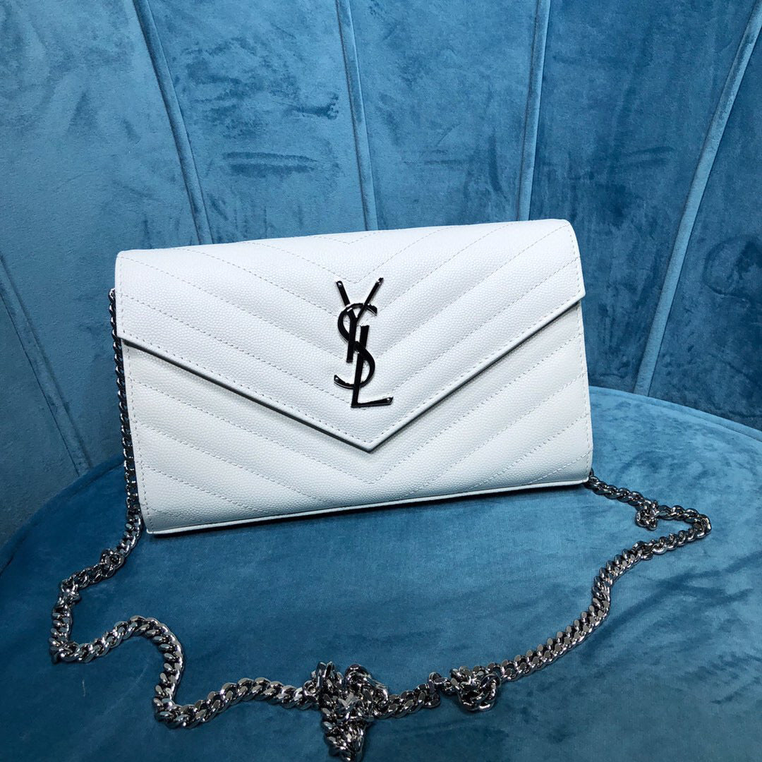 YSL CASSANDRE MATELASSÉ CHAIN WALLET