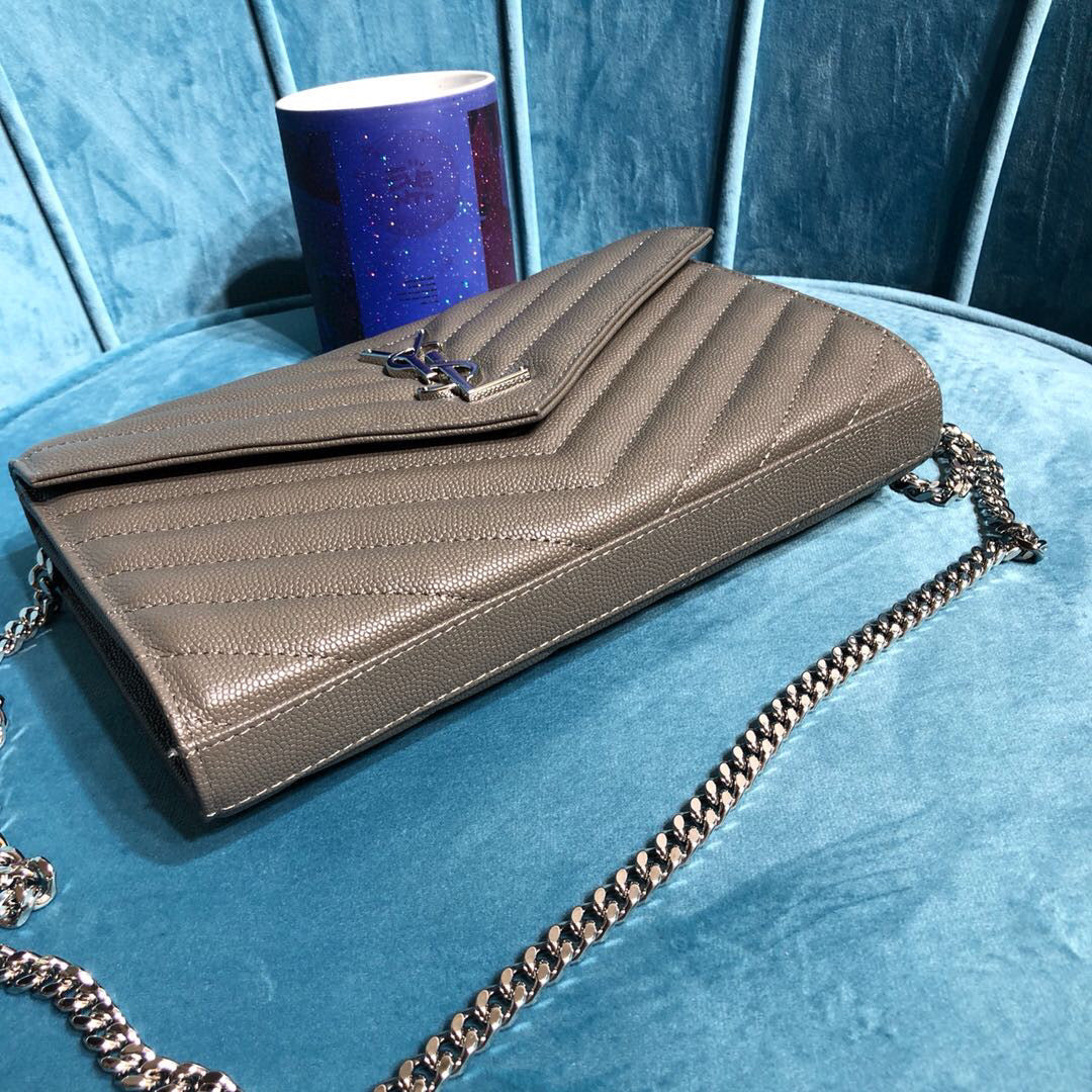YSL CASSANDRE MATELASSÉ CHAIN WALLET