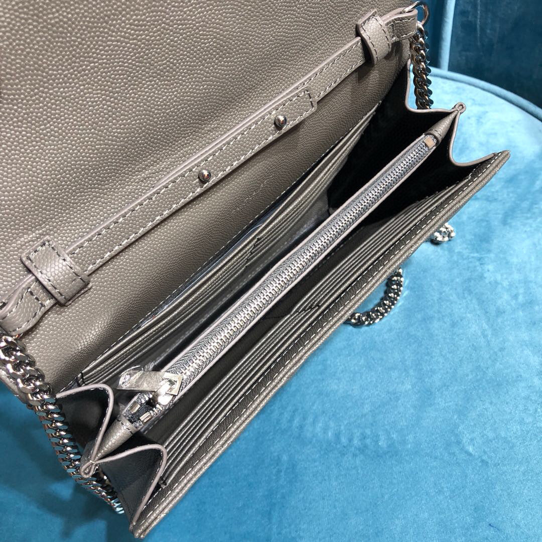 YSL CASSANDRE MATELASSÉ CHAIN WALLET