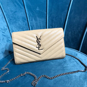 YSL CASSANDRE MATELASSÉ CHAIN WALLET