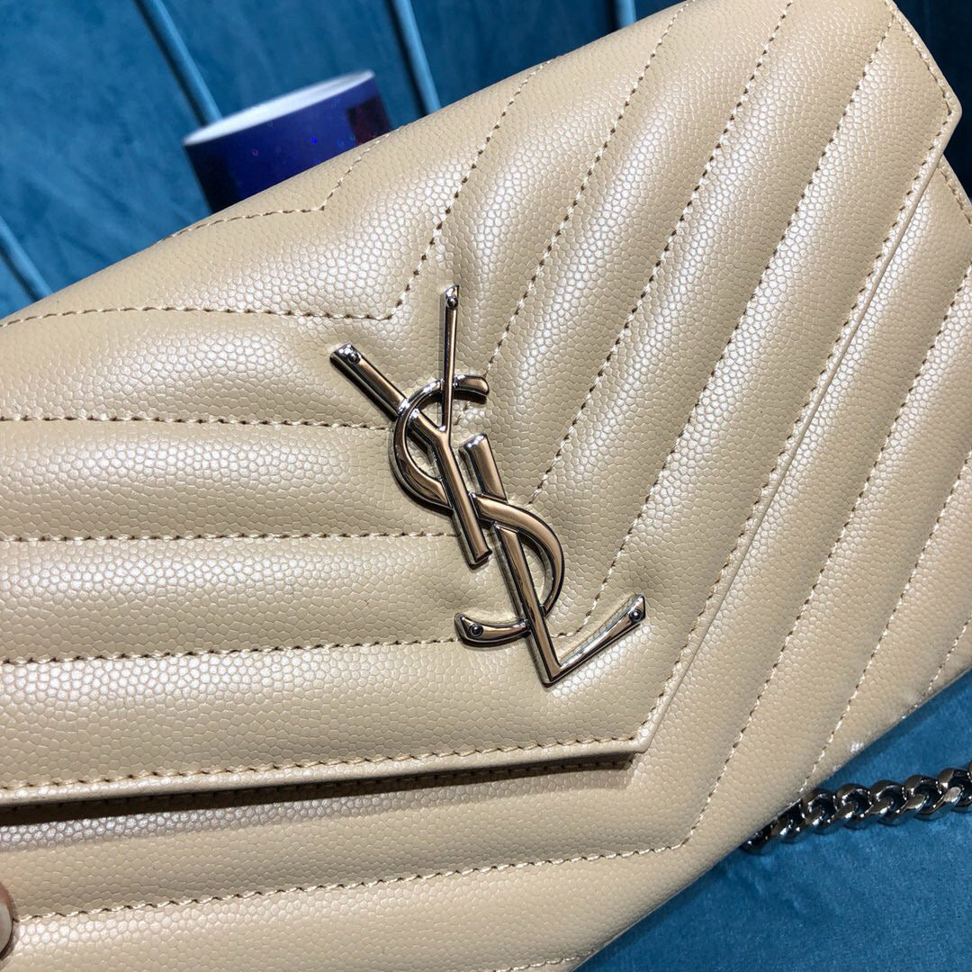 YSL CASSANDRE MATELASSÉ CHAIN WALLET